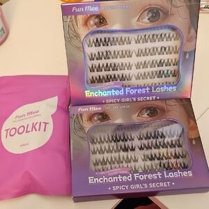 Fun Mee Enchanted Forest Lashes - Black with Pink Toolkit
